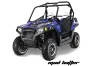 Polaris RZR 800 / 800S Graphic Kit - 2011-2014 Mad Hatter Blue