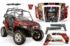 Polaris RZR 800 / 800S Graphic Kit - 2006-2010 Madhatter Red