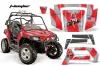 Polaris RZR 800 / 800S Graphic Kit - 2006-2010 T Bomber Red