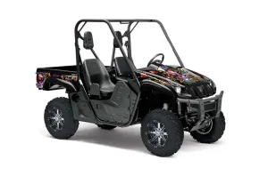Yamaha Rhino 700 / 660 / 450 Graphic Kit - 2004-2013 Ed Hardy - Love Kills Black