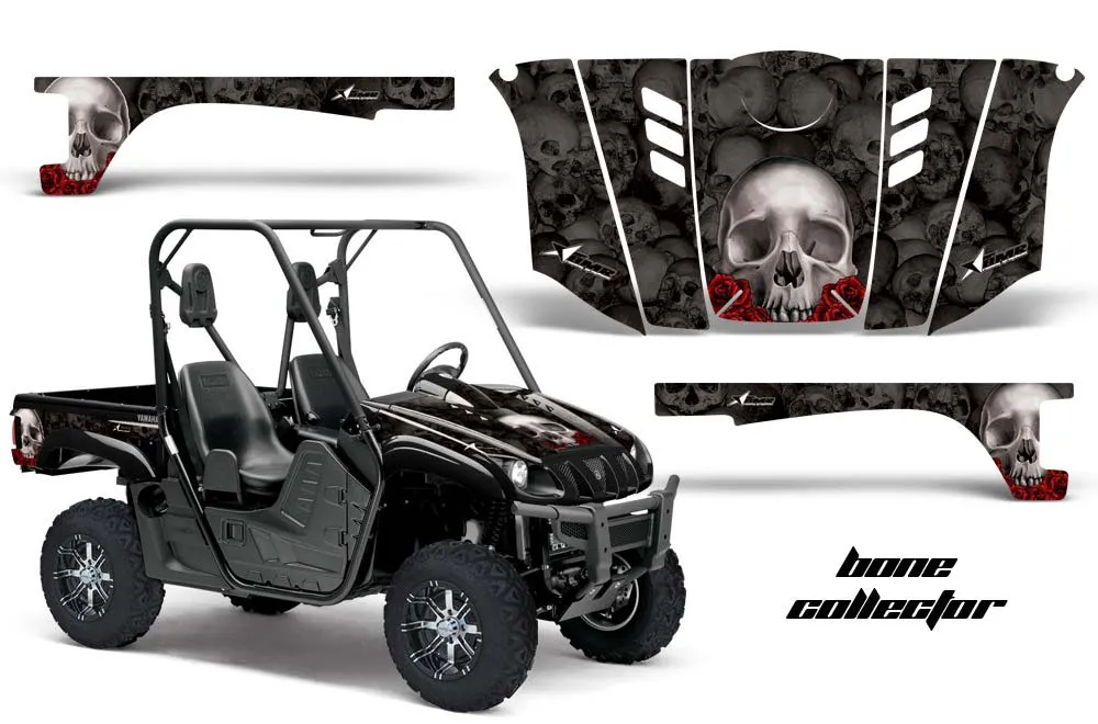 Yamaha Rhino 700 / 660 / 450 Graphic Kit - 2004-2013 Bone Collector Black