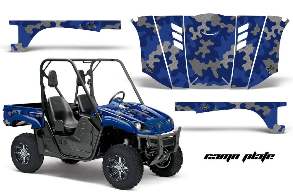 Yamaha Rhino 700 / 660 / 450 Graphic Kit - 2004-2013 Camoplate Blue
