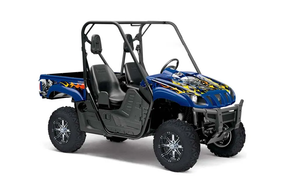 Yamaha Rhino 700 / 660 / 450 Graphic Kit - 2004-2013 Motorhead Blue