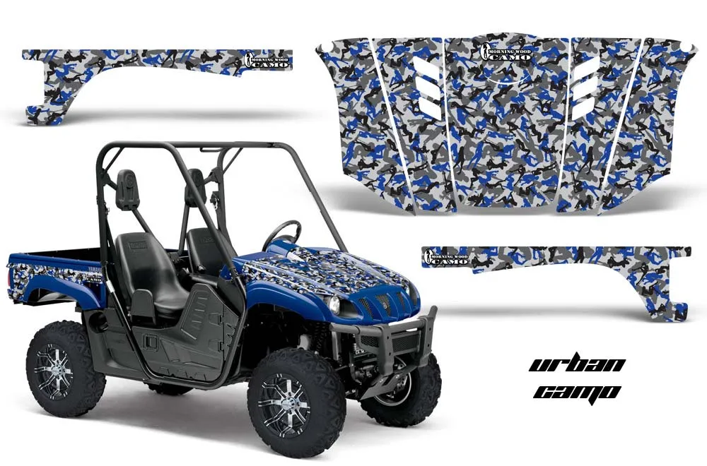 Yamaha Rhino 700 / 660 / 450 Graphic Kit - 2004-2013 Urban Camo Blue
