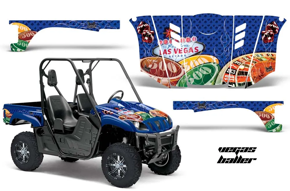 Yamaha Rhino 700 / 660 / 450 Graphic Kit - 2004-2013 Vegas Baller Blue