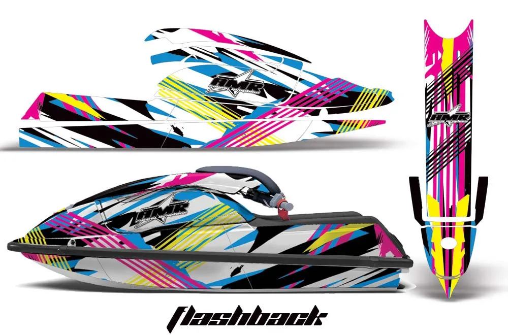 Kawasaki 750 SX / SXR Jet Ski Graphic Kit - 1992-1998 Flashback