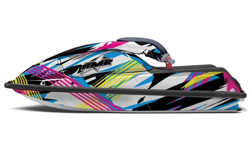 Kawasaki 750 SX / SXR Jet Ski Graphic Kit - 1992-1998 Flashback
