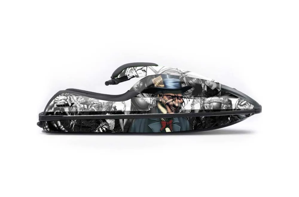 Kawasaki 750 SX / SXR Jet Ski Graphic Kit - 1992-1998 Mad Hatter White