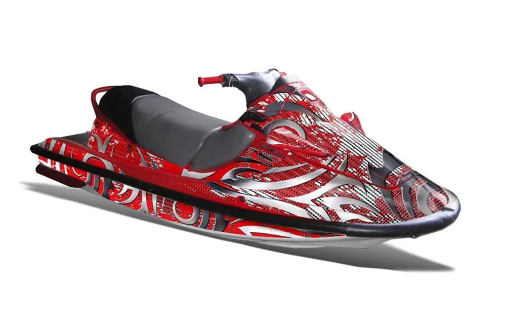 Kawasaki Sport Tourer 1100 STX Jet Ski Graphic Kit 1997-1999 Deaden Red