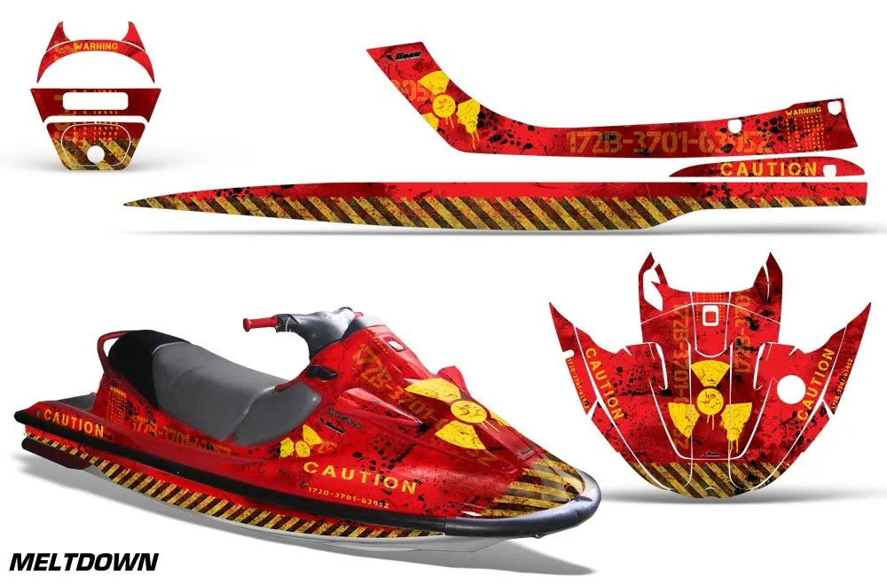 Kawasaki Sport Tourer 1100 STX Jet Ski Graphic Kit 1997-1999 Meltdown Red