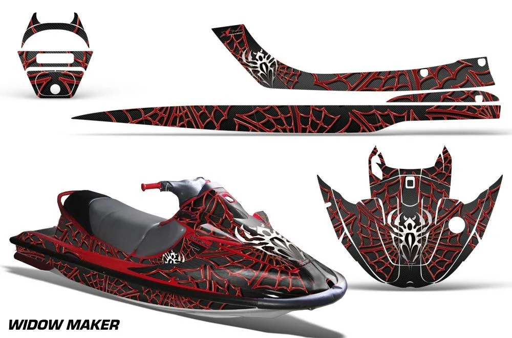 Kawasaki Sport Tourer 1100 STX Jet Ski Graphic Kit 1997-1999 Widow Maker Red