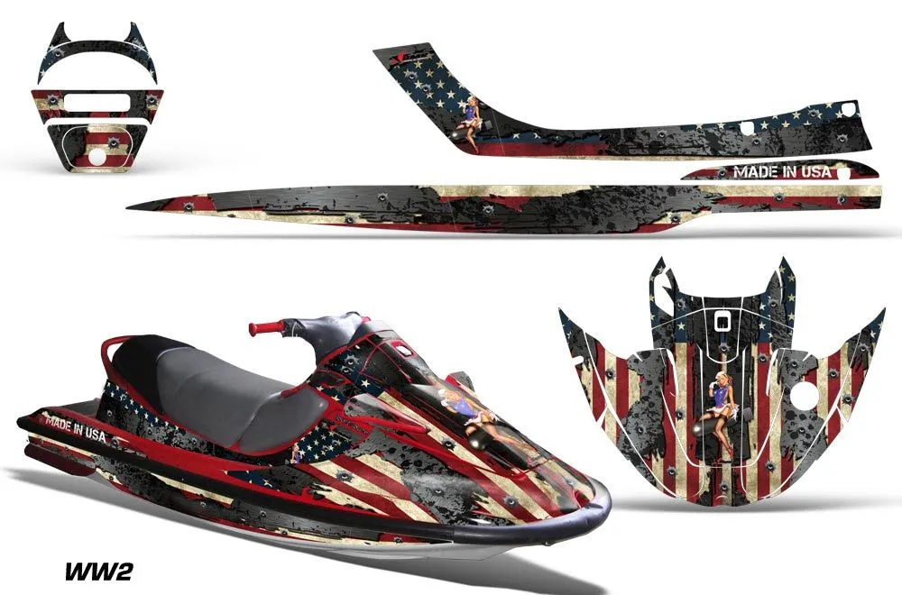 Kawasaki Sport Tourer 1100 STX Jet Ski Graphic Kit 1997-1999 WW2
