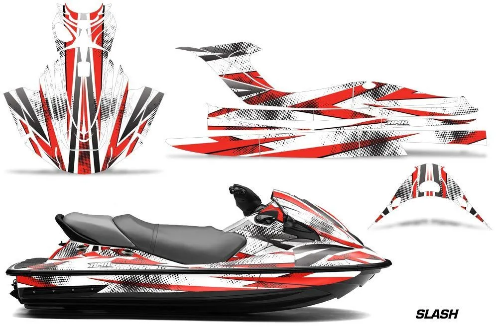Kawasaki STX 15F Jet Ski Graphic Kit 2003-2019 Slash Red