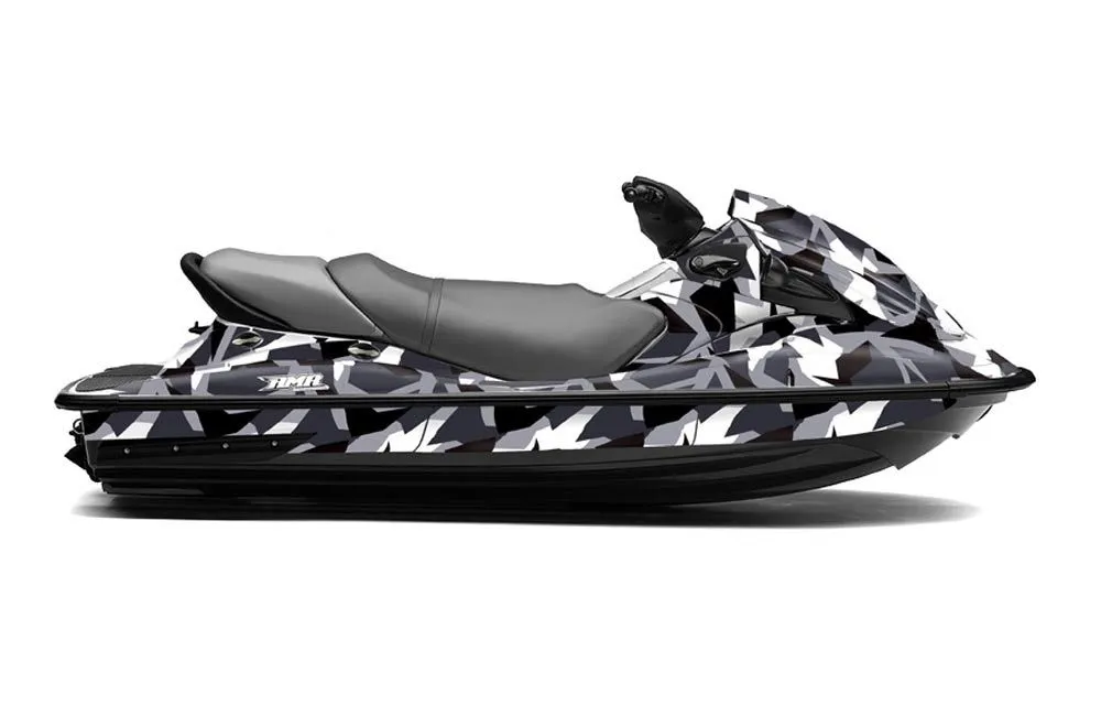 Kawasaki STX 15F Jet Ski Graphic Kit 2003-2019 Special Forces Silver