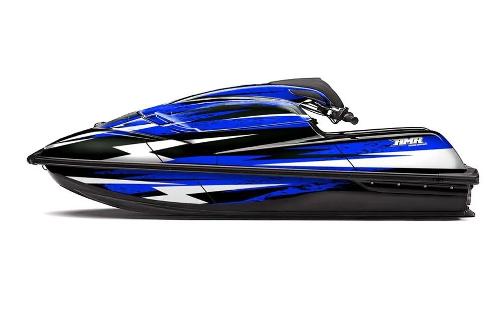 Kawasaki SX-R SXR JS1500 Jet Ski Graphic Kawi Kit 2017-2022 Attack Blue