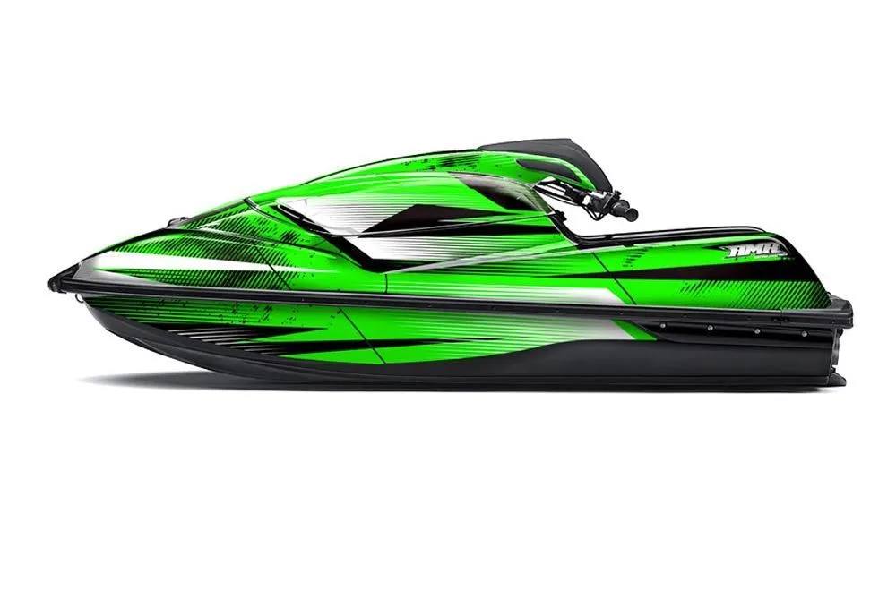 Kawasaki SX-R SXR JS1500 Jet Ski Graphic Kawi Kit 2017-2022 Empire Green