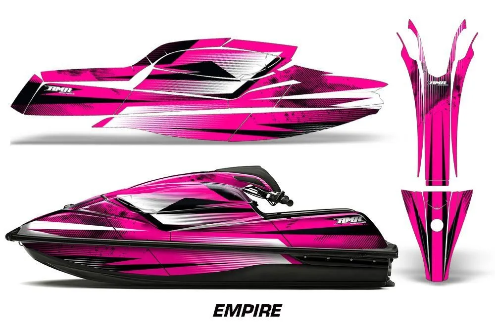 Kawasaki SX-R SXR JS1500 Jet Ski Graphic Kawi Kit 2017-2022 Empire Pink