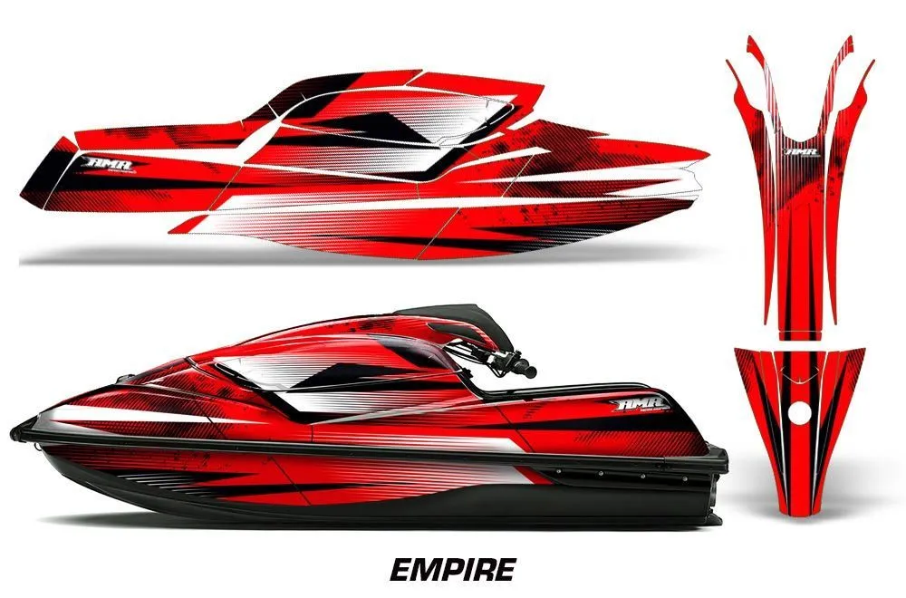 Kawasaki SX-R SXR JS1500 Jet Ski Graphic Kawi Kit 2017-2022 Empire Red