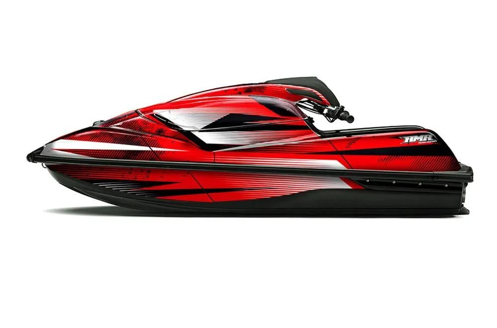 Kawasaki SX-R SXR JS1500 Jet Ski Graphic Kawi Kit 2017-2022 Empire Red