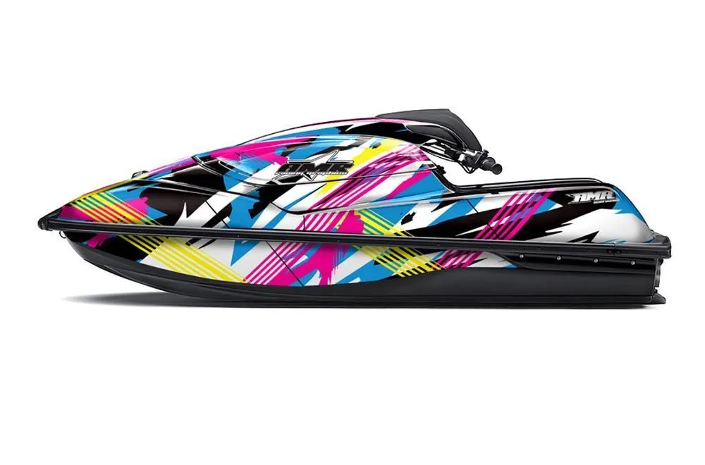 Kawasaki SX-R SXR JS1500 Jet Ski Graphic Kawi Kit 2017-2022 Flashback