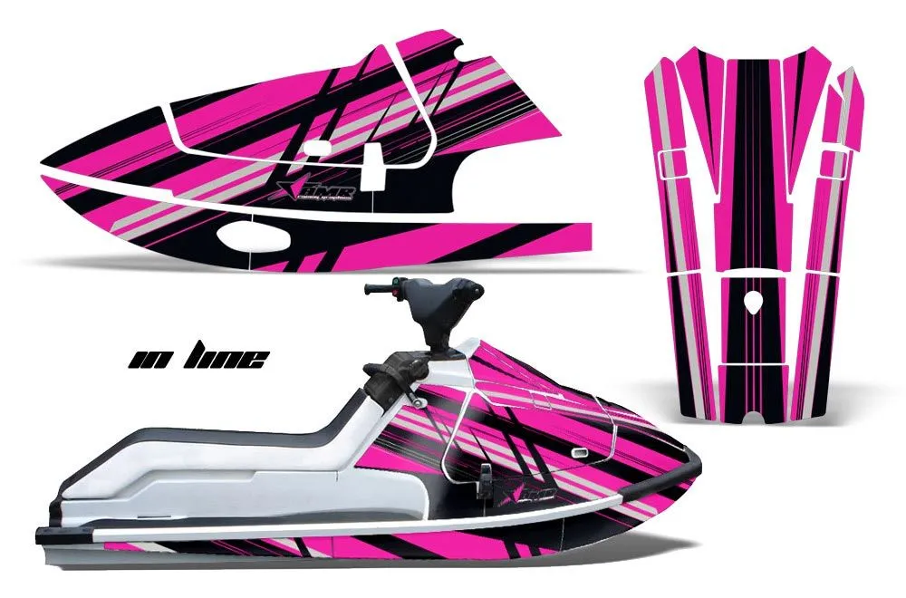 Kawasaki X2 650 Jet Ski Graphic Kit - 1986-1995 In Line Pink