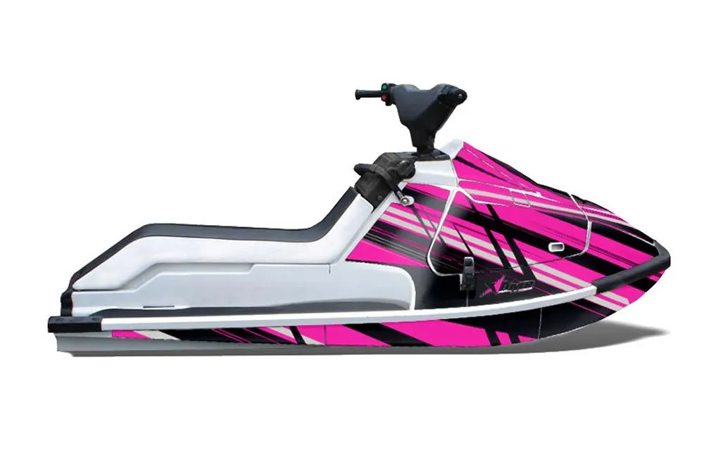 Kawasaki X2 650 Jet Ski Graphic Kit - 1986-1995 In Line Pink
