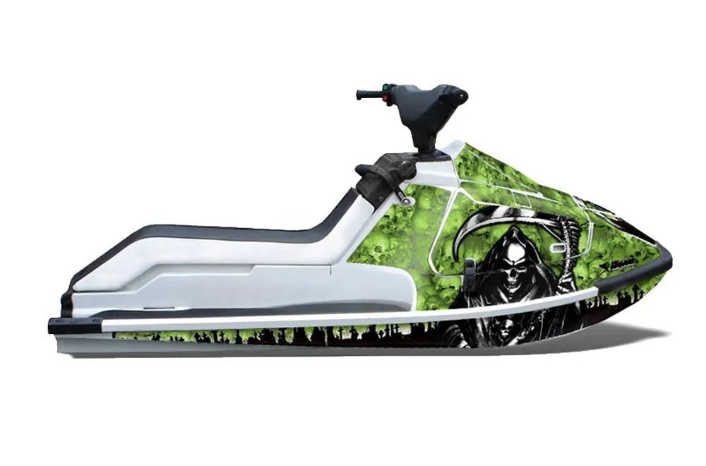 Kawasaki X2 650 Jet Ski Graphic Kit - 1986-1995 Reaper Green