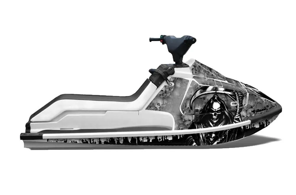 Kawasaki X2 650 Jet Ski Graphic Kit - 1986-1995 Reaper Silver