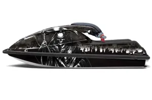 Kawasaki 750 SX / SXR Jet Ski Graphic Kit - 1992-1998 Reaper Black