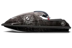 Kawasaki 750 SX / SXR Jet Ski Graphic Kit - 1992-1998 Wrath Black