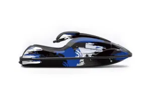 Kawasaki 750 SX / SXR Jet Ski Graphic Kit - 1992-1998 Carbon X Blue