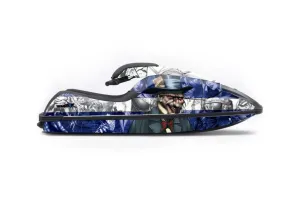 Kawasaki 750 SX / SXR Jet Ski Graphic Kit - 1992-1998 Mad Hatter Blue