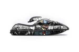 Kawasaki 750 SX / SXR Jet Ski Graphic Kit - 1992-1998 Mad Hatter White