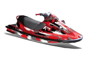 Kawasaki Sport Tourer 1100 STX Jet Ski Graphic Kit 1997-1999 Street Star Red