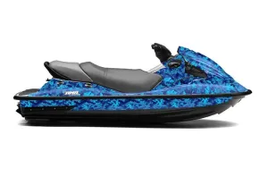 Kawasaki STX 15F Jet Ski Graphic Kit 2003-2019 Digi Camo Blue