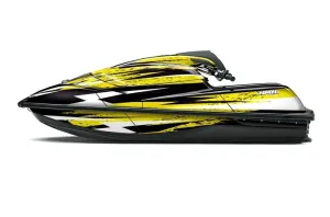 Kawasaki SX-R SXR JS1500 Jet Ski Graphic Kawi Kit 2017-2022 Attack Yellow