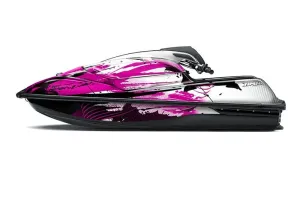Kawasaki SX-R SXR JS1500 Jet Ski Graphic Kawi Kit 2017-2022 Carbon X Pink