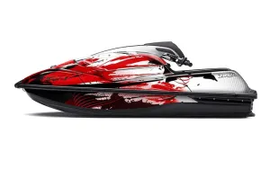 Kawasaki SX-R SXR JS1500 Jet Ski Graphic Kawi Kit 2017-2022 Carbon X Red