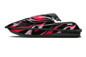 Kawasaki SX-R SXR JS1500 Jet Ski Graphic Kawi Kit 2017-2022 Tribal Flames Red