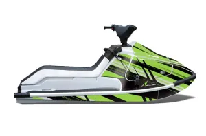 Kawasaki X2 650 Jet Ski Graphic Kit - 1986-1995 In Line Green