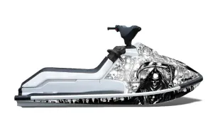 Kawasaki X2 650 Jet Ski Graphic Kit - 1986-1995 Reaper White