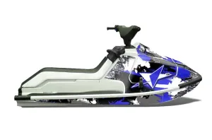 Kawasaki X2 650 Jet Ski Graphic Kit - 1986-1995 Street Star Blue