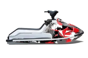 Kawasaki X2 650 Jet Ski Graphic Kit - 1986-1995 Street Star Red