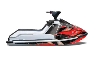 Kawasaki X2 650 Jet Ski Graphic Kit - 1986-1995 Tribal Flames Red