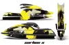 Kawasaki 750 SX / SXR Jet Ski Graphic Kit - 1992-1998 Carbon X Yellow