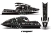 Kawasaki 750 SX / SXR Jet Ski Graphic Kit - 1992-1998 Reaper Black