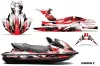 Kawasaki STX 15F Jet Ski Graphic Kit 2003-2019 Carbon X Red