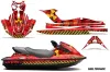 Kawasaki STX 15F Jet Ski Graphic Kit 2003-2019 Meltdown Yellow