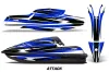 Kawasaki SX-R SXR JS1500 Jet Ski Graphic Kawi Kit 2017-2022 Attack Blue