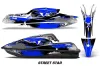 Kawasaki SX-R SXR JS1500 Jet Ski Graphic Kawi Kit 2017-2022 Street Star Blue